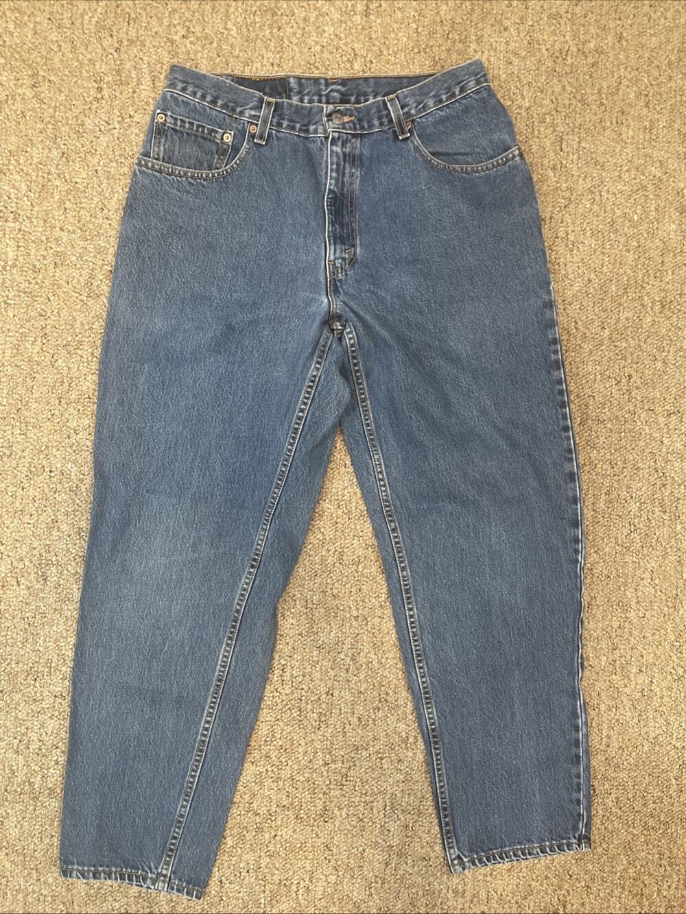 LEVI'S Men’s 560 LOOSE FIT TAPERED LEG DENIM BLUE JEANS MENS 34x30 VTG